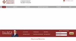 Desktop Screenshot of medsourceconsultants.com